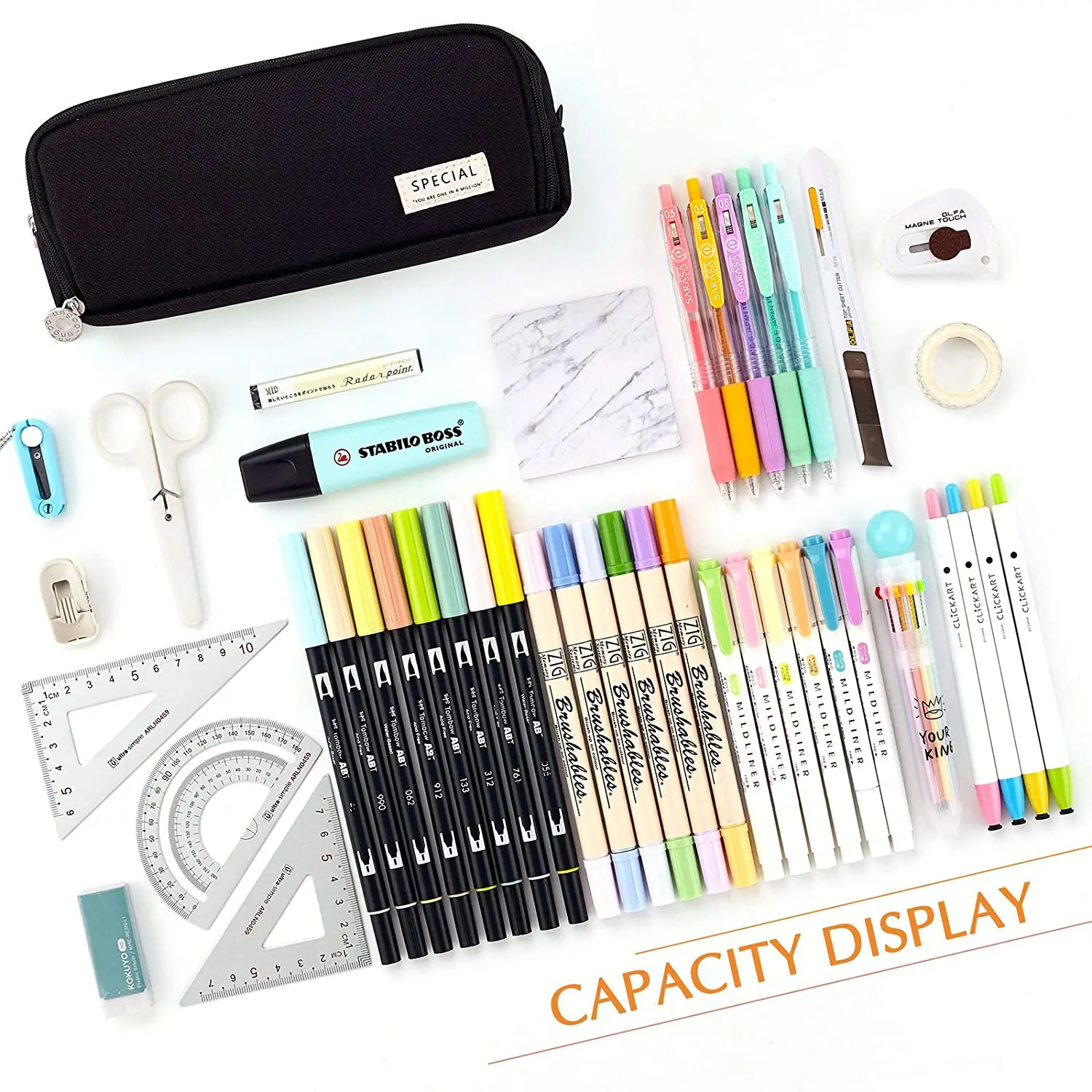 Estojo de lápis de grande capa - Aesthetic Large Pencil Case Pouch avaliação e preço